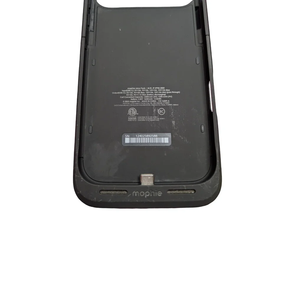 Pp3-X Mophie Juice Pack Battery Case for Apple iPhone 17 Pro Max - Black ⬇️